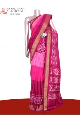 Pure Handloom Patola Ikat Silk Saree
