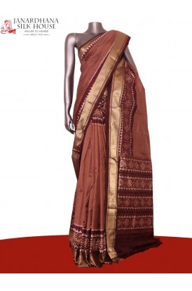 Pure Handloom Patola Ikat Silk Saree