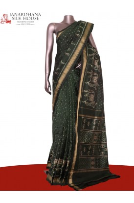 Pure Handloom Patola Ikat Silk Saree