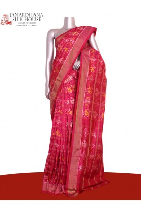Pure Handloom Patola Ikat Silk..