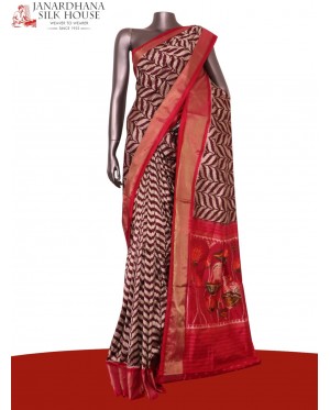 Pure Handloom Patola Ikat Silk..