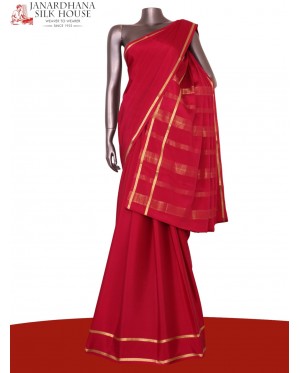 Pure Mysore Crepe Silk Saree..