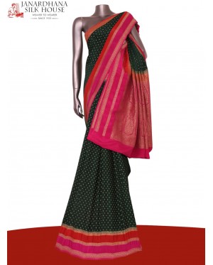 Pure Handloom Zari Butta Banar..