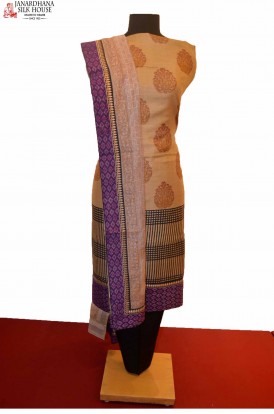 Exclusive Printed Pure Tussar Silk Suit