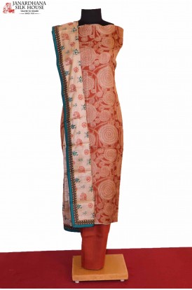 Exclusive Ikat Dupatta Printed Pure Tussar Silk Suit