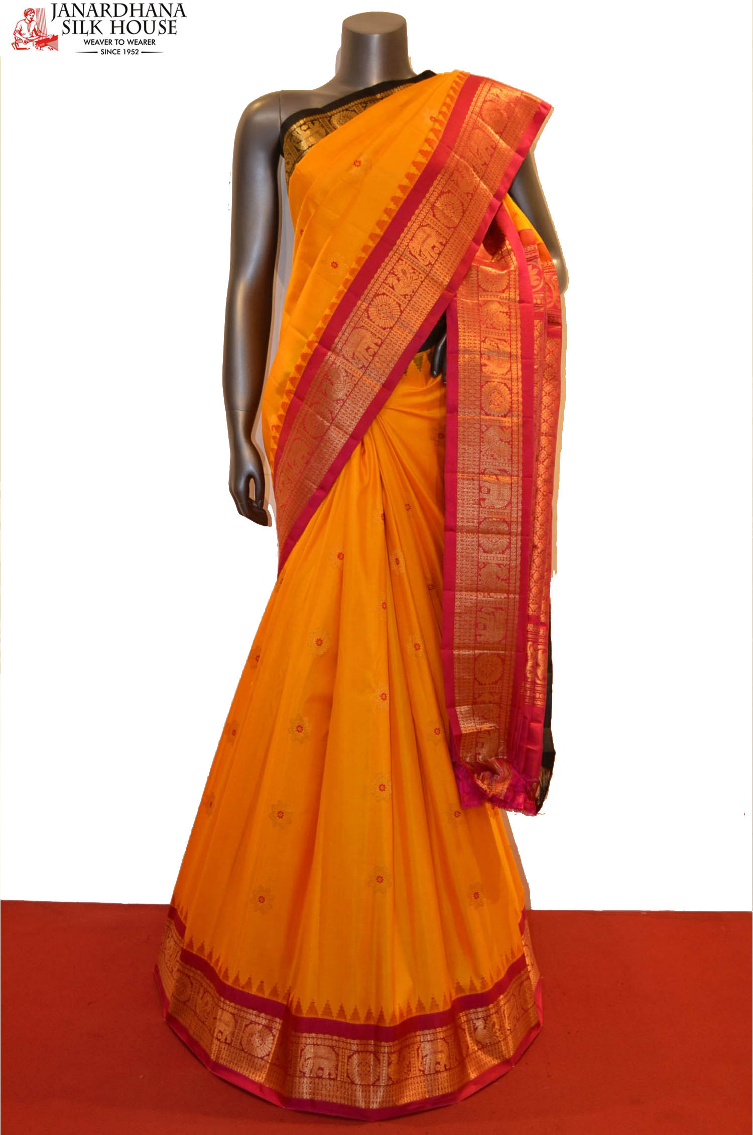Gadwal Silk Saree | Handloom Pure Gadwal Silk