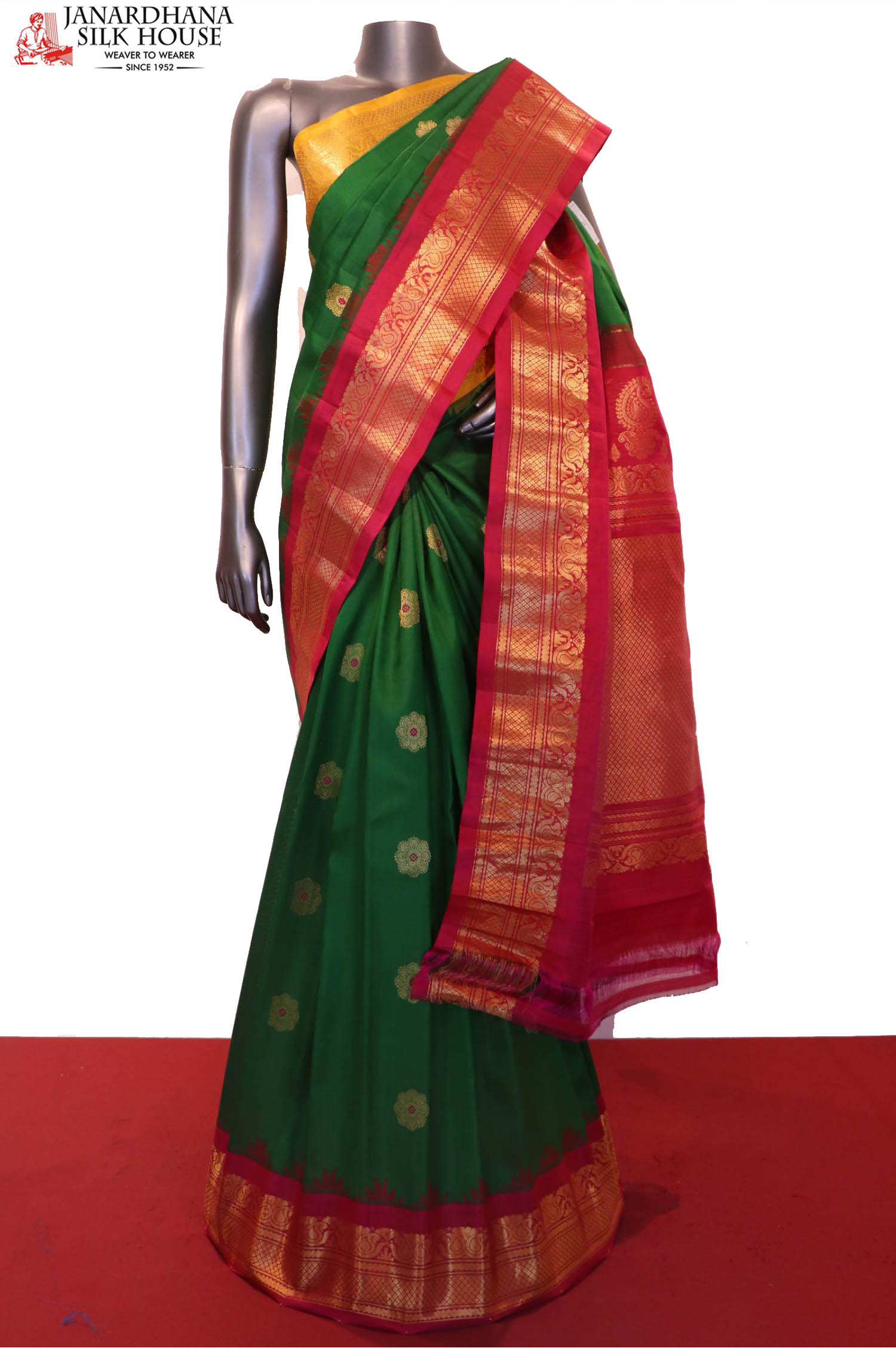 Multi Colour Ganga Jamuna Par Sambalpuri Pure Silk Mark Certified Tuss –  Dailybuyys