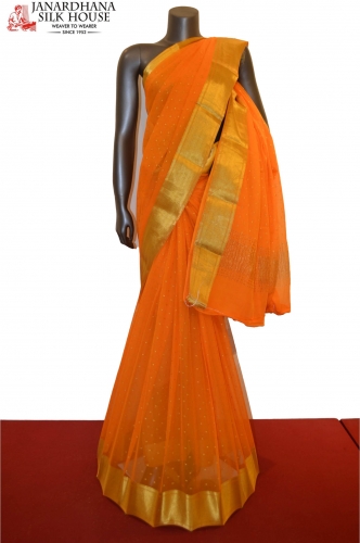 Classic Zari Butta Special Pure Silk Chiffon 