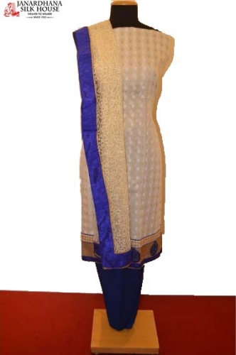 Party Wear Exclusive Unstitched Pure Cotton Suit