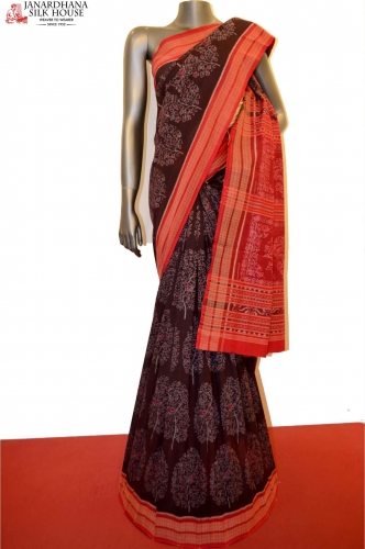 Exclusive Bomkai Handloom Pure Cotton Saree