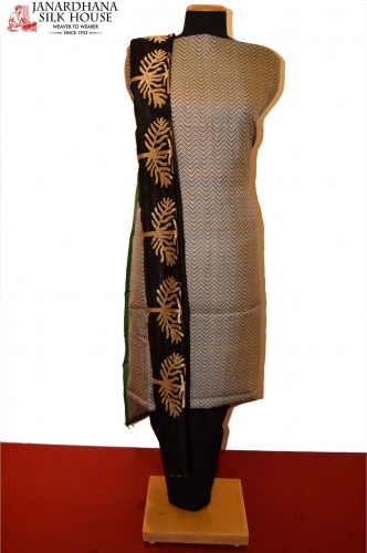 Party Wear Unstitched Pure Cotton Suit