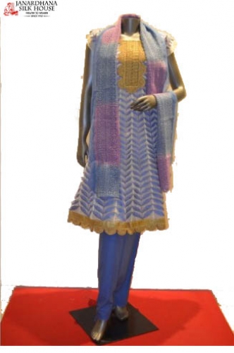 Semi-Stiched Pure Cotton Suits - Anarkali Style