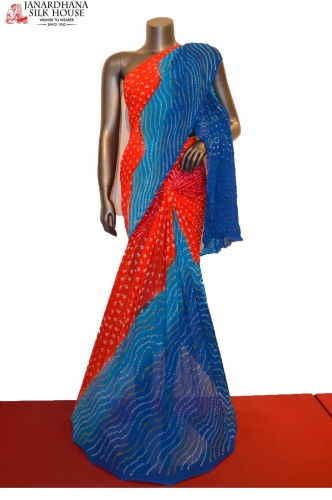 Special & Exclusive Pure Bandhani Silk Saree