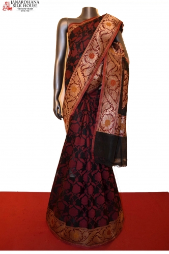 Designer & Exclusive Handloom Banarasi Kora Silk Saree
