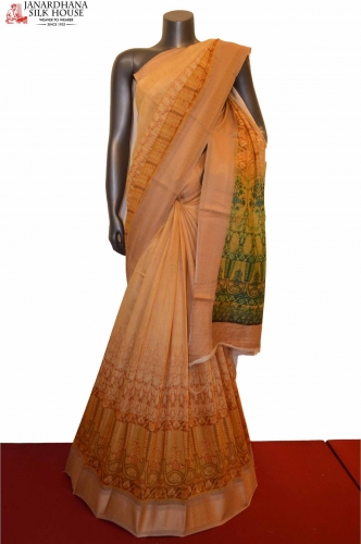 Exclusive Party Wear Tussar Pure Silk Saree