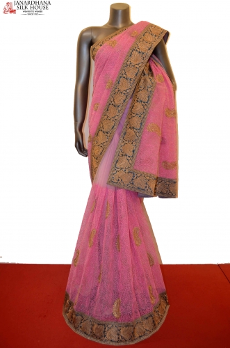 SSJF00426-Designer Party Wear Net Saree