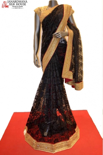 SSJF00422-Designer Party Wear Net Saree