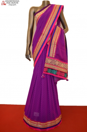 SSJF04782-Designer Party Wear Crepe Saree