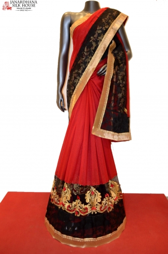 AB205921-Designer Party Wear Tussar Saree