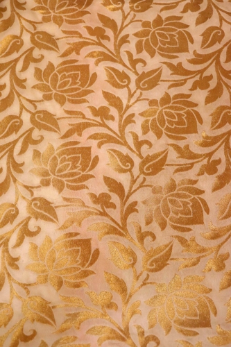 Banarasi Silk Brocade Fabric.Width-44-Inches