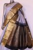 Grey Black Exclusive Kanjeevaram Silk Saree