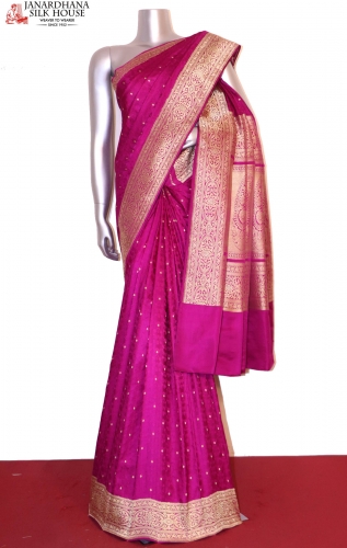 Exclusive Satin Tanchoi Jamawar Silk Saree-Master Weaves