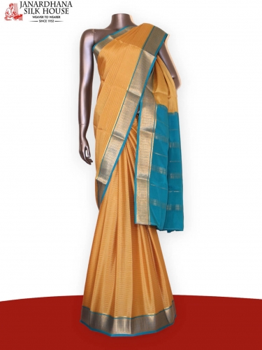 Veldhari Classic Finest Pure Mysore Crepe Silk Saree 