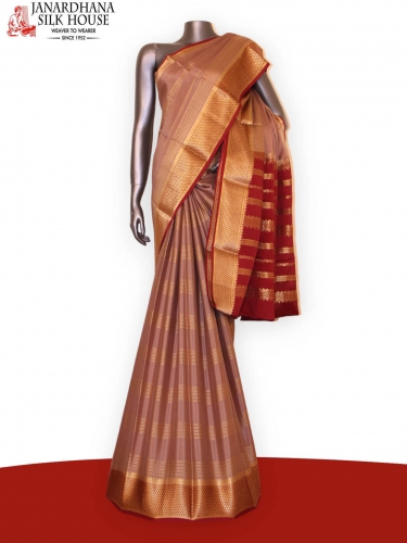 Veldhari Classic Finest Pure Mysore Crepe Silk Saree 