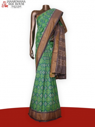 Handloom Ikat Patola Silk Saree