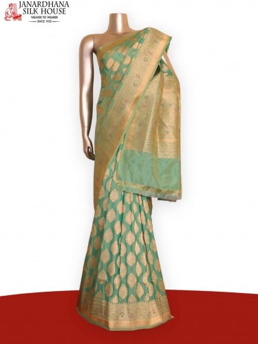 Designer Exclusive Meenakari Wedding Banarasi Silk Saree