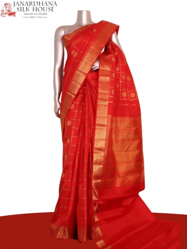 Pure Handloom Kanjeevaram Silk Saree
