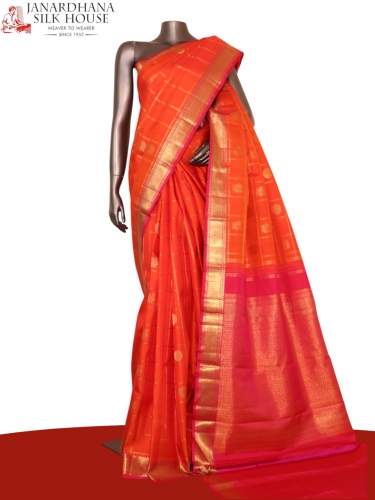 Pure Handloom Kanjeevaram Silk Saree