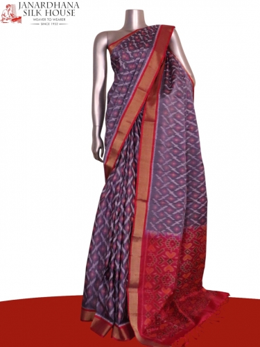 Designer Exclusive Handloom Ikat Soft Silk Saree