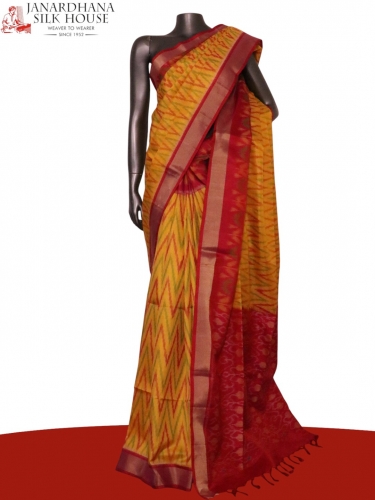 Designer Exclusive Handloom Ikat Soft Silk Saree