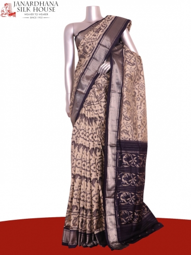 Pure Handloom Patola Ikat Silk Saree